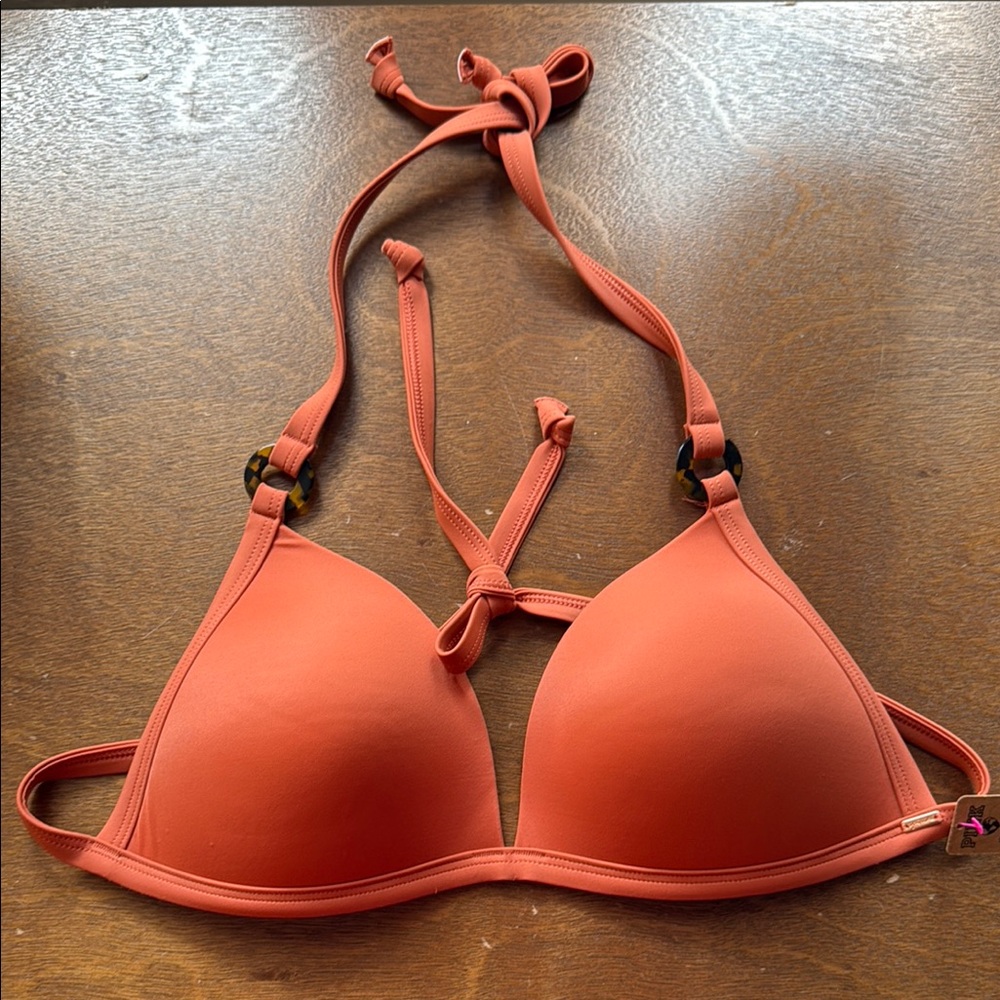 PINK Victoria's Secret Rust Bikini Top